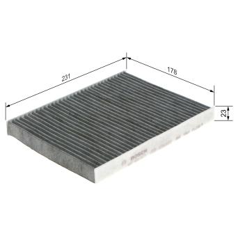 Filtre, air de l'habitacle BOSCH OEM 46723435