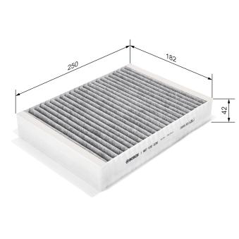 Filtre, air de l'habitacle BOSCH [1 987 432 536]
