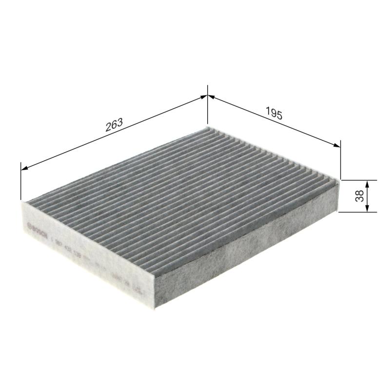 Filtre, air de l'habitacle BOSCH 1 987 432 538 - Visuel 1