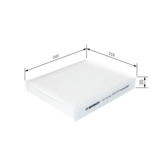 Filtre, air de l'habitacle BOSCH [1 987 432 539]