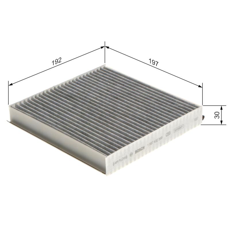 Filtre, air de l'habitacle BOSCH 1 987 432 568 - Visuel 1