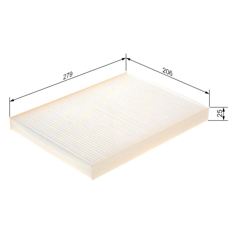 Filtre, air de l'habitacle BOSCH 1 987 432 808 - Visuel 1