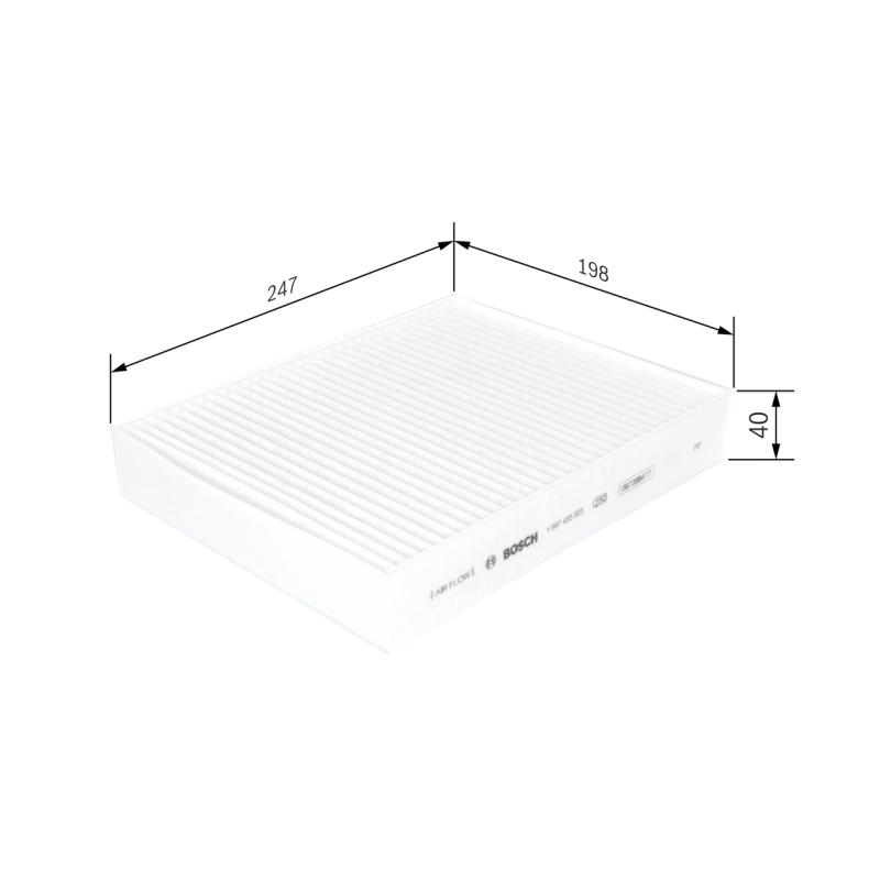 Filtre, air de l'habitacle BOSCH 1 987 435 003 - Visuel 1