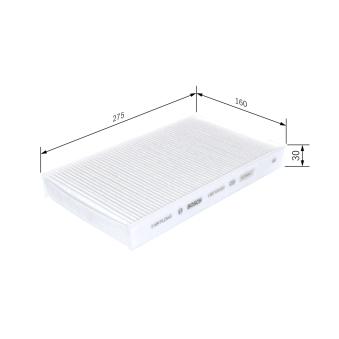 Filtre, air de l'habitacle BOSCH [1 987 435 012]