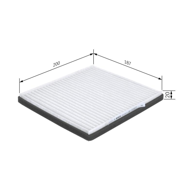 Filtre, air de l'habitacle BOSCH 1 987 435 013 - Visuel 1
