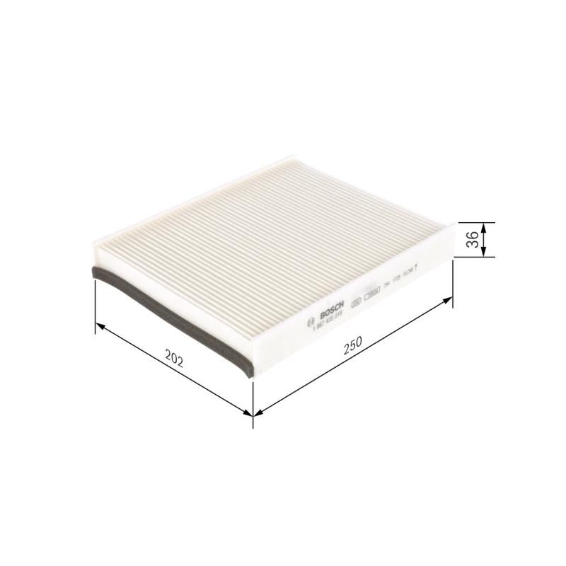 Filtre, air de l'habitacle BOSCH 1 987 435 018 - Visuel 1