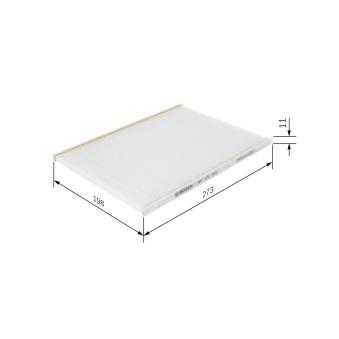Filtre, air de l'habitacle BOSCH OEM 8856874010