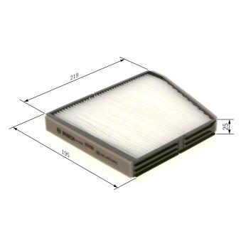 Filtre, air de l'habitacle BOSCH OEM 96190646