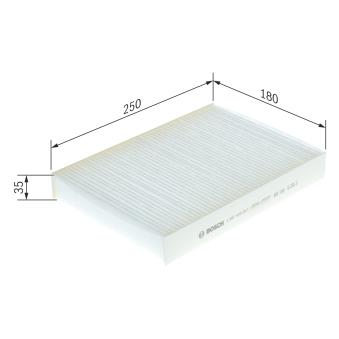 Filtre, air de l'habitacle BOSCH [1 987 435 057]