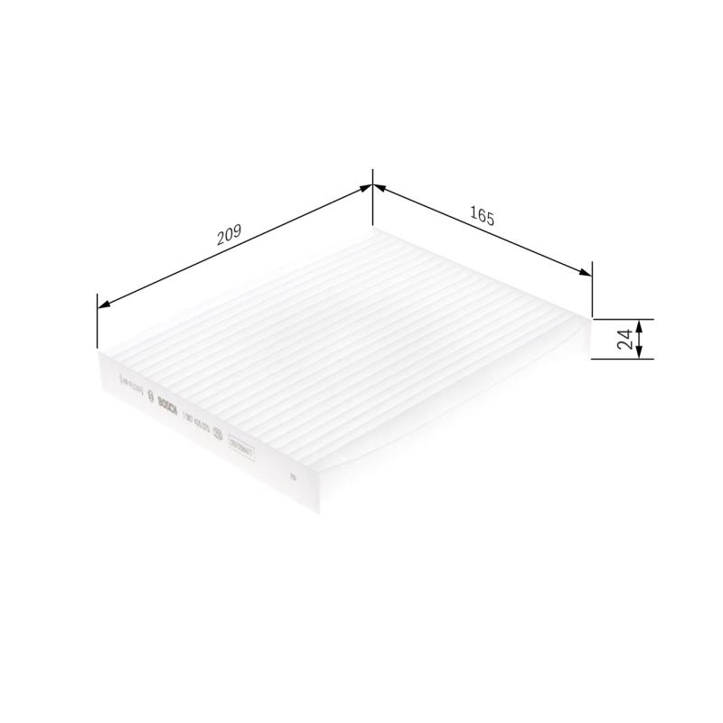 Filtre, air de l'habitacle BOSCH 1 987 435 070 - Visuel 1