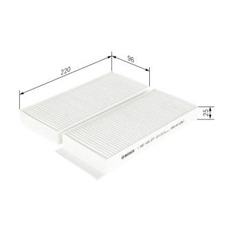 Filtre, air de l'habitacle BOSCH OEM 68111091A0