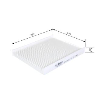 Filtre, air de l'habitacle BOSCH OEM 971332B005