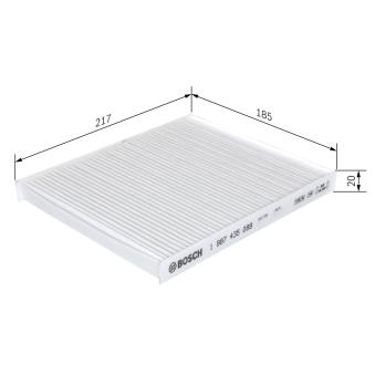 Filtre, air de l'habitacle BOSCH OEM 9586081A20