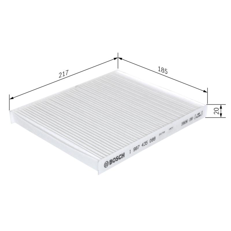 Filtre, air de l'habitacle BOSCH 1 987 435 088 - Visuel 1