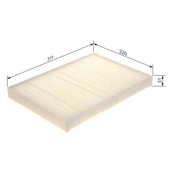 Filtre, air de l'habitacle BOSCH [1 987 435 105]