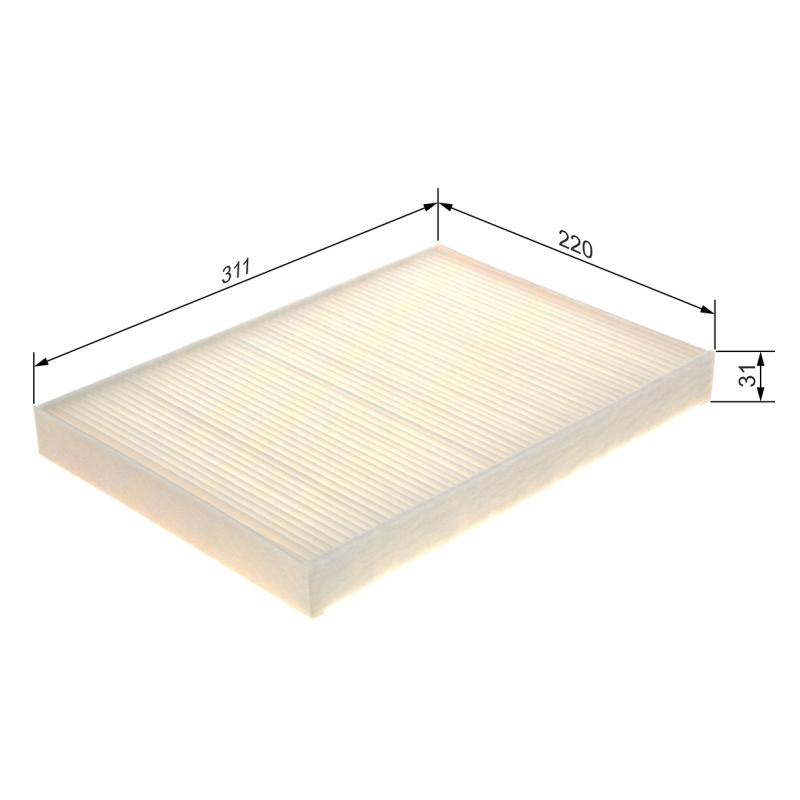 Filtre, air de l'habitacle BOSCH 1 987 435 105 - Visuel 1