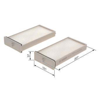 Filtre, air de l'habitacle BOSCH OEM XR315172D