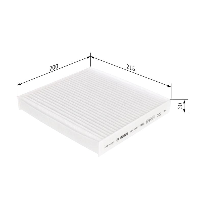 Filtre, air de l'habitacle BOSCH 1 987 435 517 - Visuel 1