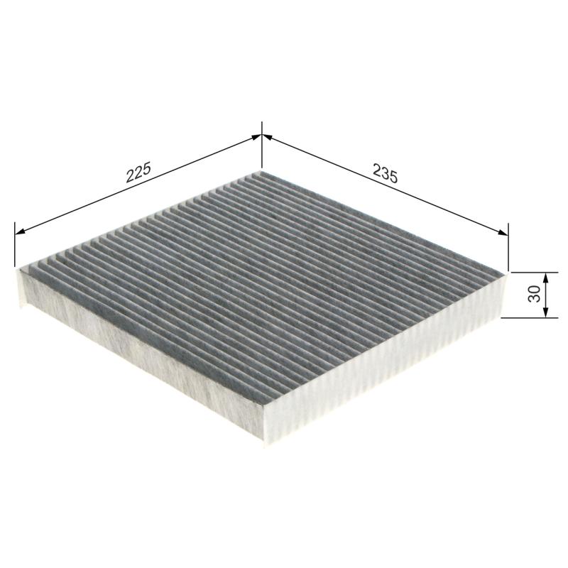 Filtre, air de l'habitacle BOSCH 1 987 435 518 - Visuel 1