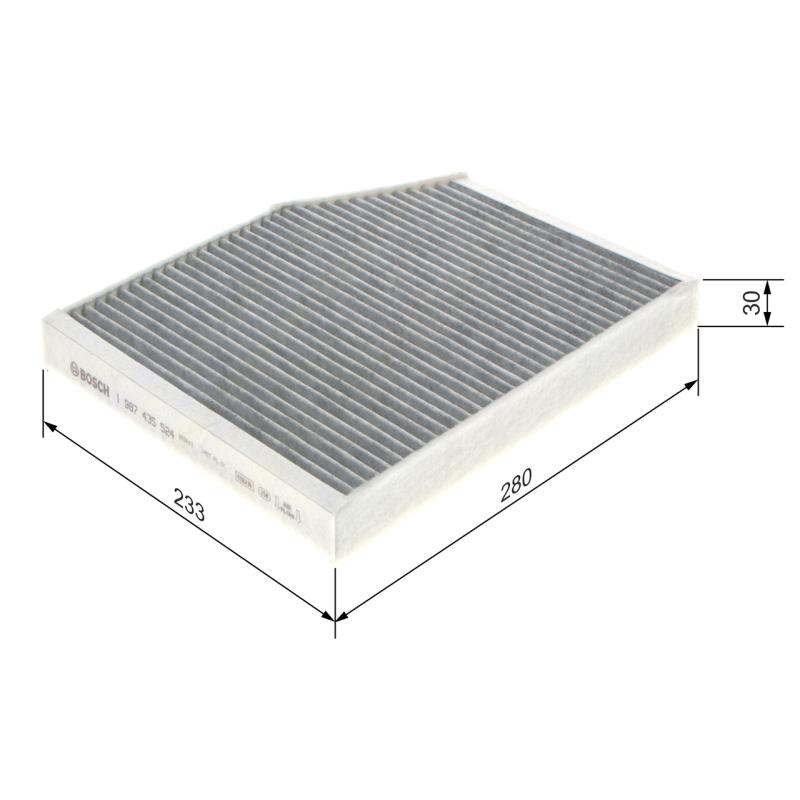 Filtre, air de l'habitacle BOSCH 1 987 435 524 - Visuel 1