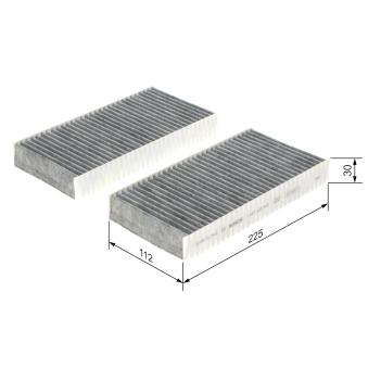 Filtre, air de l'habitacle BOSCH OEM 80292S7A003