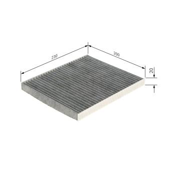 Filtre, air de l'habitacle BOSCH OEM 71775822