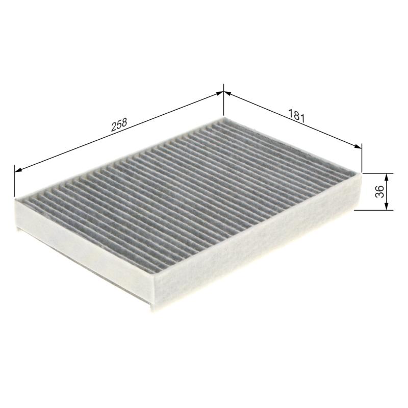 Filtre, air de l'habitacle BOSCH 1 987 435 573 - Visuel 1