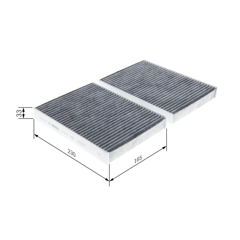 Filtre, air de l'habitacle BOSCH 1 987 435 578 - Visuel 1