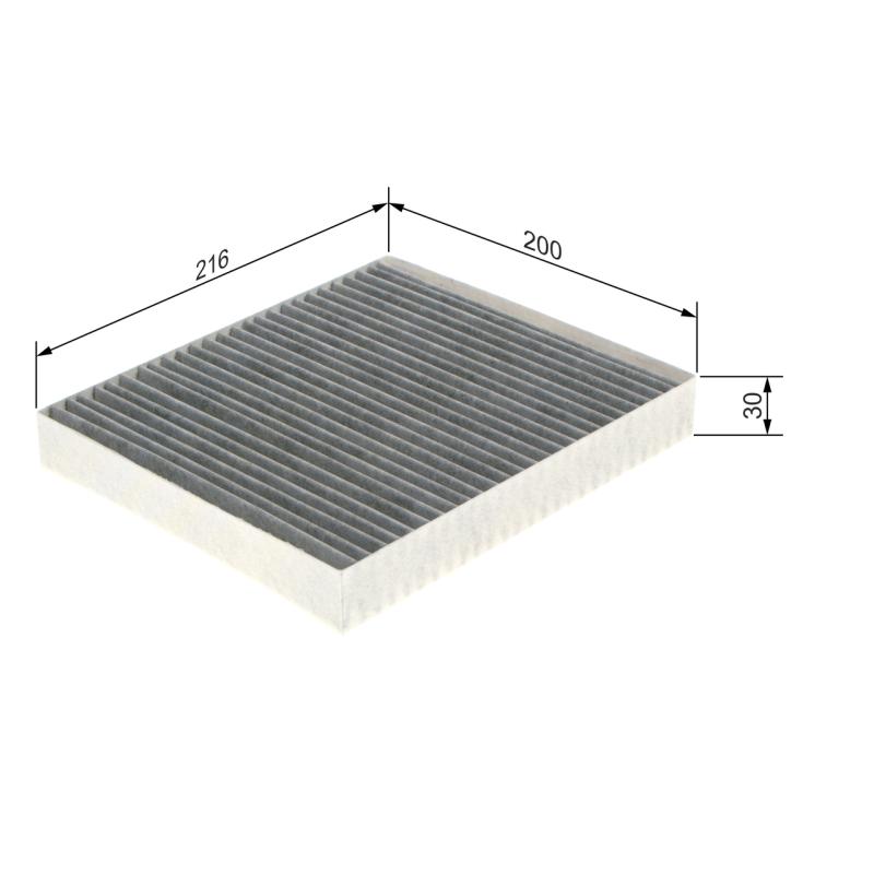 Filtre, air de l'habitacle BOSCH 1 987 435 592 - Visuel 1