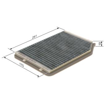 Filtre, air de l'habitacle BOSCH OEM 7711228920