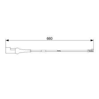 Contact d'avertissement, usure des plaquettes de frein BOSCH OEM BK312N248BB
