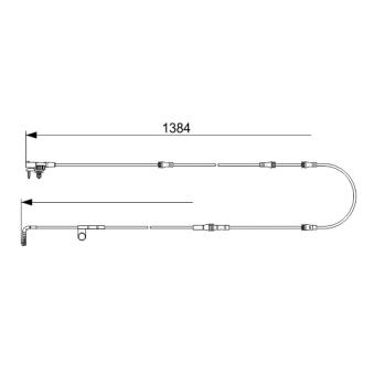 Contact d'avertissement, usure des plaquettes de frein BOSCH OEM LR045959