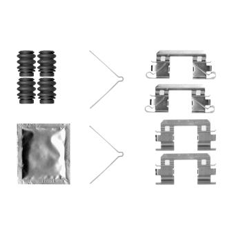Kit d'accessoires, plaquette de frein à disque BOSCH 1 987 474 745