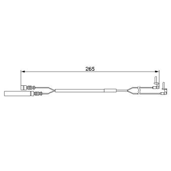 Contact d'avertissement, usure des plaquettes de frein BOSCH OEM 4605400517