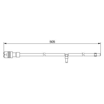 Contact d'avertissement, usure des plaquettes de frein BOSCH OEM 98661236500