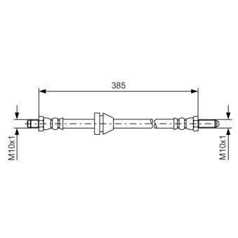 Flexible de frein BOSCH 1 987 476 021
