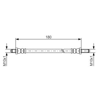 Flexible de frein BOSCH 1 987 476 022