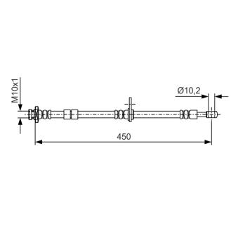 Flexible de frein BOSCH OEM 462014A00D