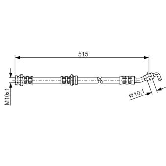 Flexible de frein BOSCH OEM BK1T43980