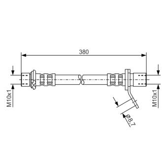 Flexible de frein BOSCH OEM 9008094066 Flexible de frein BOSCH OEM 9008094066