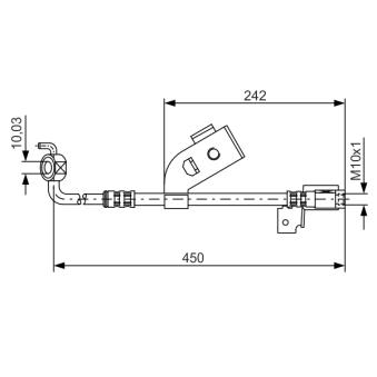 Flexible de frein BOSCH OEM 6941702