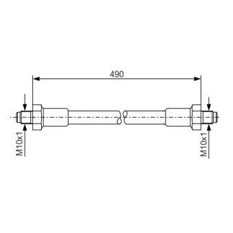Flexible de frein BOSCH 1 987 476 276