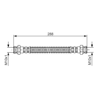 Flexible de frein BOSCH 1 987 476 344