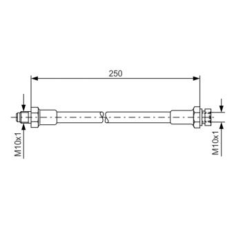 Flexible de frein BOSCH OEM 211611775C