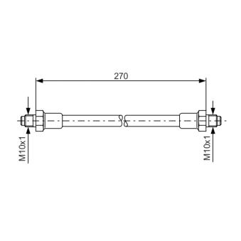 Flexible de frein BOSCH 1 987 476 389
