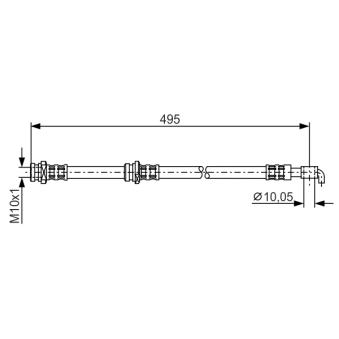 Flexible de frein BOSCH OEM 462108H51B