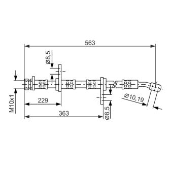 Flexible de frein BOSCH 1 987 476 527