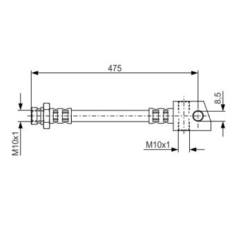 Flexible de frein BOSCH OEM 97134831