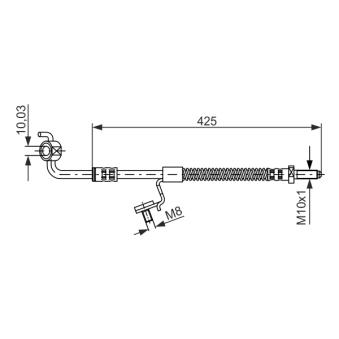 Flexible de frein BOSCH OEM 6881659