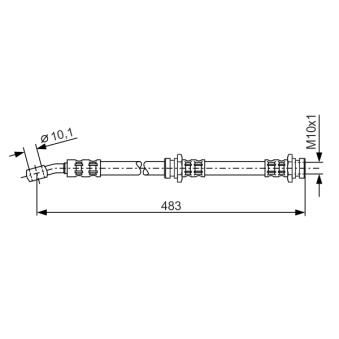 Flexible de frein BOSCH OEM 462105F006
